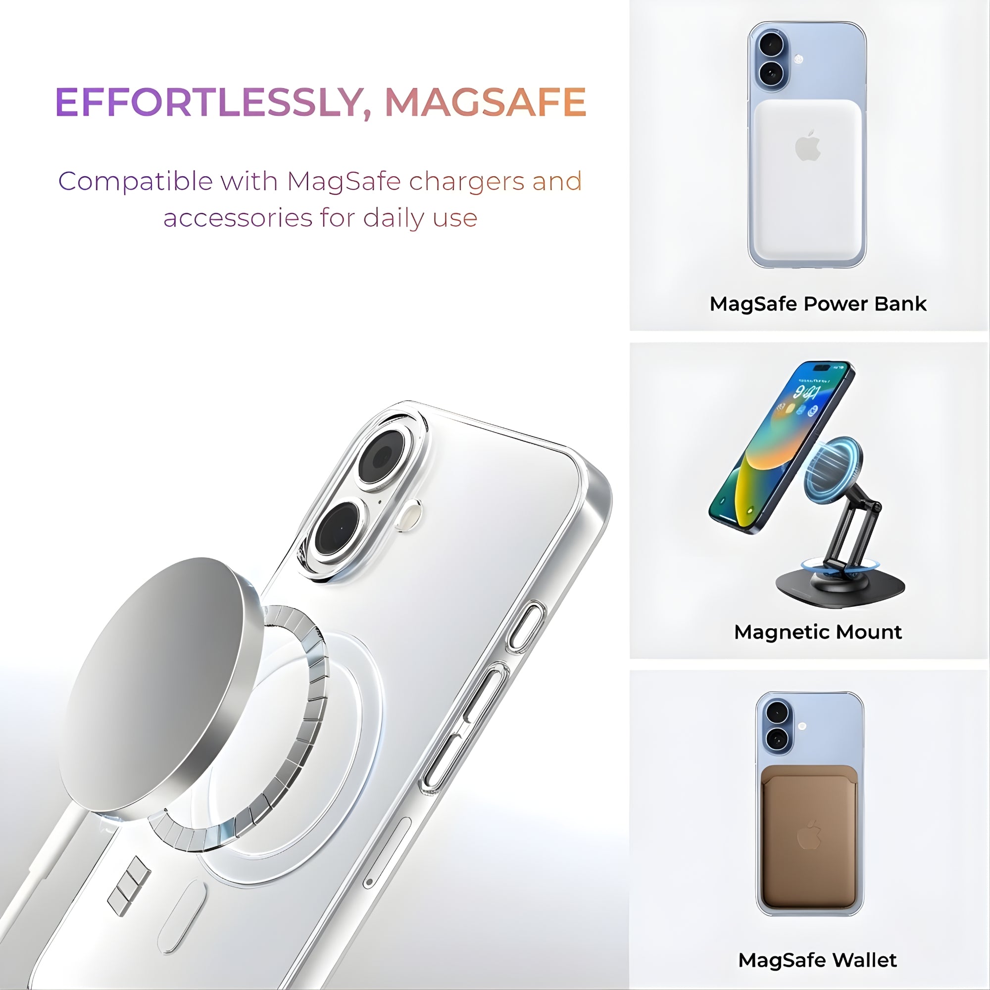 Anti Yellow Clear Phone Case for iPhone 16