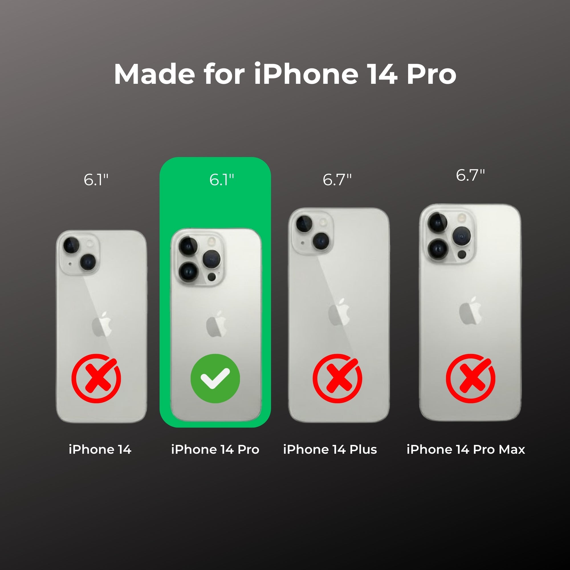 Anti Yellow Clear Phone Case for iPhone 14 Pro