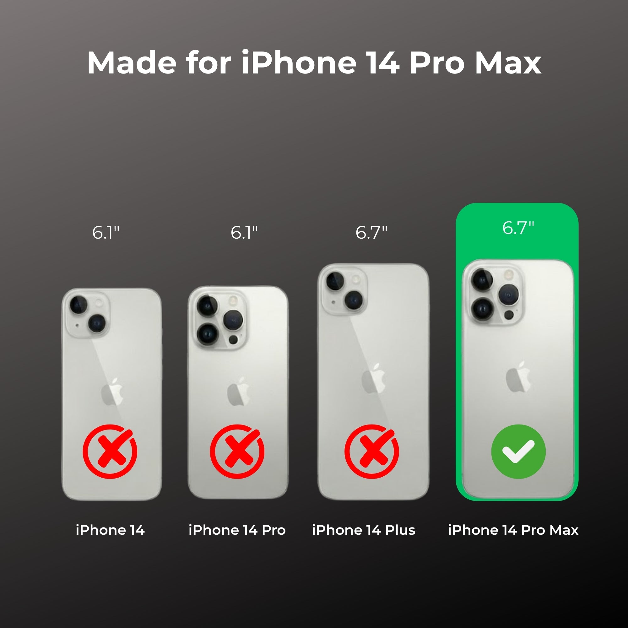 Anti Yellow Clear Phone Case for iPhone 14 Pro Max