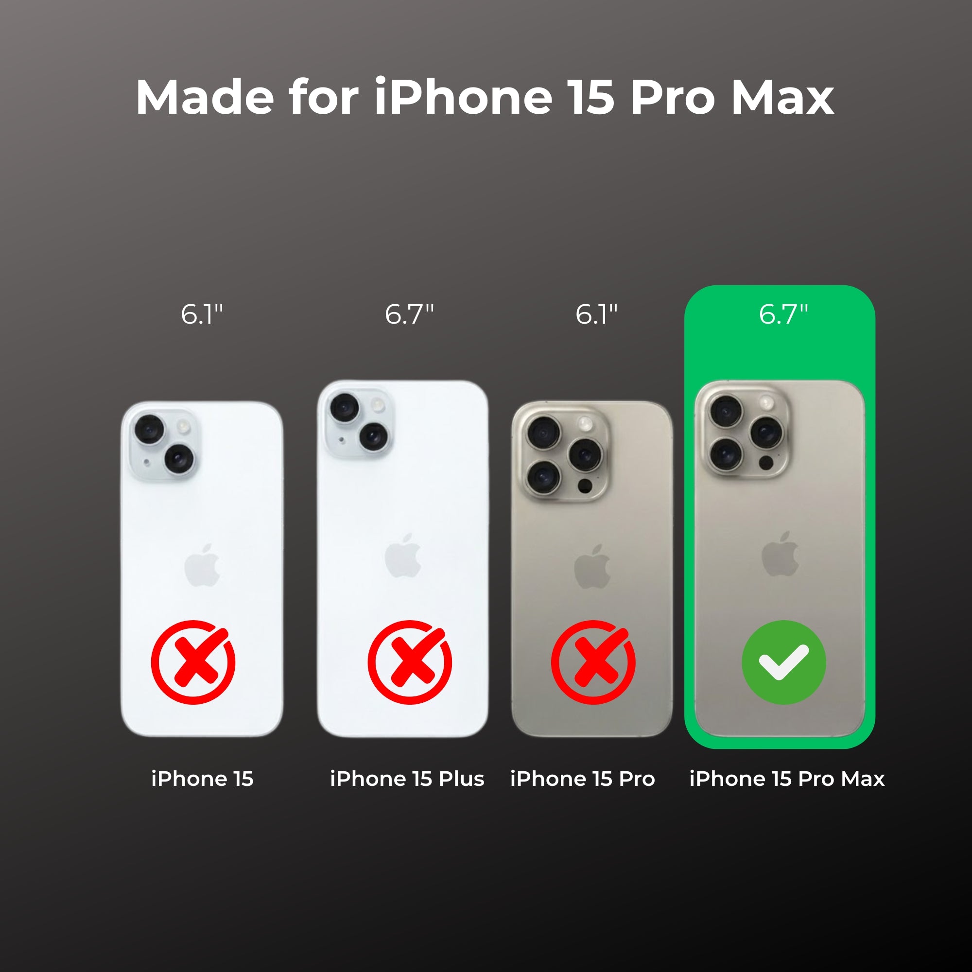 Anti Yellow Clear Phone Case for iPhone 15 Pro Max